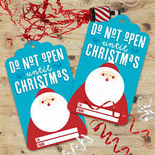 Do not open until Christmas printable gift tags - Free Printables Online