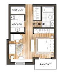 Downtown Studio Apartment Floor Plan Rendering Apartment Floor Plan Floor Plans Rendered Floor Plan