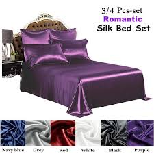 Find sheets in a number of stylish colors to add some style to your bedding. Bedroom Luxury Bedding Set 3 4 Pcs Silk Sheets Bed Sheets Flat Sheet Fitted Sheet Pillowcase Baby Twin Full Queen King Size Wish