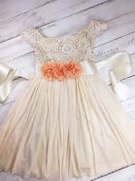 Vintage Cream Crochet Dress Girl Dress Toddler Dress Easter Dress Photo Birthday Flower Girl Dresses Vintage Flower Girl Dresses Girls Dresses Summer