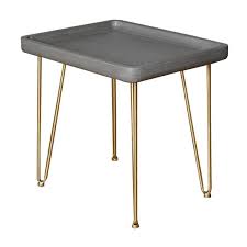Round wood hairpin coffee table world market round wood hairpin coffee table world market 3. Rectangular Wooden Side Table With Hairpin Legs Gray And Gold Overstock 31247375