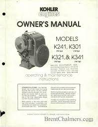Maybe you would like to learn more about one of these? Kohler K241 K301 K321 K341 Manualzz
