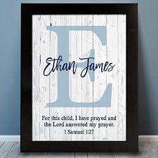 Not available for pickup and same day delivery. Amazon Com I Have Prayed Paper Art Print Personalized Baby Boy Gift Boy Name Decor Baby Boy Gift Personalized Baptism Gift Christening Gift Religious Gift Grandson Baby Gift Baptism Present Handmade