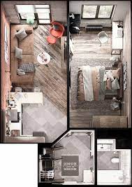 Two Room Apartment Of 30 To 50 Square Meters Can Be Easily Designed To Reflect Read More Https Www Daleholl Layout Casa Piantine Di Case Planimetrie Di Case
