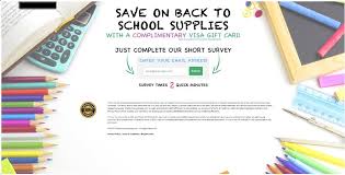 Use your visa gift card anywhere whether as an online gift card or in store. Us Special Offers On Twitter Usa Save On Back To School Supplies With A Complimentary Visa Gift Card Enter Your Email And Complete A Short 2 Minute Surveys To Claim Your Complimentary