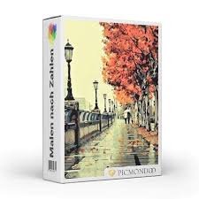 Malen nach zahlen günstig online kaufen. Original Malen Nach Zahlen Set Brucke Im Herbst Von Picmondoo Kaufen