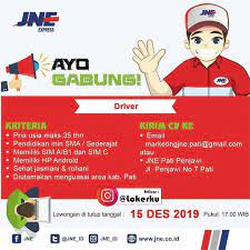 Adiasa bergerak di bidang it membutuhkan driver utk membawa penumpang dan barang menggunakan kendaraan minibus daihatsu granmax. Loker Pati Sebagai Rider Driver Staff Admin Courier Pickup Di Jne Lowongan Kerja Kudus Terbaru 2021