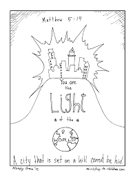 (people will see the light and they will give glory to read the scripture that is on the coloring page with them. Jesus Is The Light Of The World Coloring Pages Coloring Home