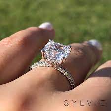 Solitaire Custom Engagement Ring S1633 Stylish Engagement Rings Aquamarine Engagement Ring Square Engagement Rings