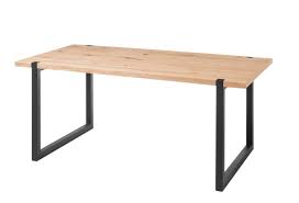 Esstisch skandinavisches design oval eiche l160 marik. Esstisch Melvin 180 X 90 Cm Eiche Massiv Kufengestell Metall Schwarz