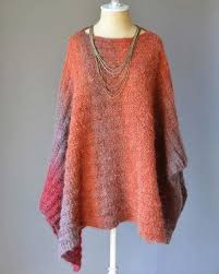 Vail ski poncho knitting pattern. Banked Coals Knit Poncho Pattern Allfreeknitting Com