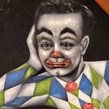 This giant velour painting by Gloria Jones 1961 stayed in the Goodwill in  Hudson NH 🤡