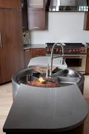 Modern Luxury Kitchen With Rotating Sink Bathroom Sink Design Large Kitchen Sinks Round Kitchen Sink