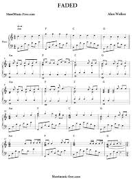 Faded Sheet Music Alan Walker Piano Sheet Music Free Clarinet Sheet Music Piano Sheet