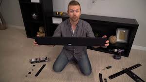 The speaker sound bar is somewhat directional so if it fires over your head. How To Mount A Soundbar Youtube