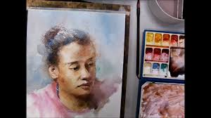 2018 7 27 水彩示範 人物畫 王文詵 painting art