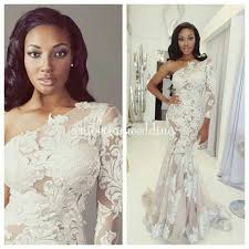 Black Bride African American Wedding Makeup Long Sleeve Dress Wedding Dresses Mermaid Prom Dresses Bridal Gowns
