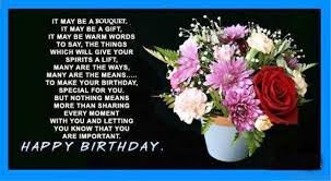 Having a wife is wonderful who always sticks by your side. 64 Birthday Wishes With Bouquet