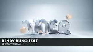 So currently this is basically a duplicate of the above, but i think i'll try to collect a few more cool text fonts, like the old enlgish one, and. Bendy Bling Text In 3ds Max 2014 Youtube