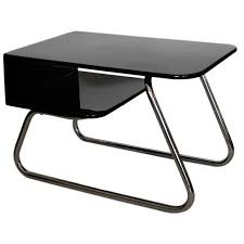 Rare Streamline Kem Weber Side Table In Black Lacquer Chrome United States 1930 S Modernist Furniture Art Deco Furniture Art Deco Interior