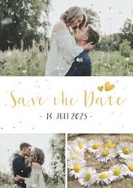 13 x 13 cm (klappkarte). Save The Date Karte Hochzeit Drei Fotos Und Kaartje2go