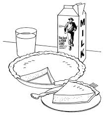 Www.studenthandouts.com > fun stuff > coloring pages free to print : Pictures Of Apple Pie And Milk Carton Coloring Page Netart