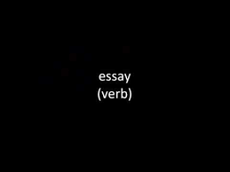 Image result for verb essay