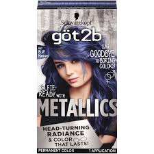 Got2b Metallic Permanent Hair Color M67 Blue Mercury Walmart Com Walmart Com In 2020 Best Hair Dye Hair Color Shades Hair Color Blue