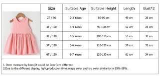 Summer Girl Princess Dresses Children Solid Color Dress Clothes 1 7 Years Baby Girl Sleeveless Dress 100 Cotton Kids Costume
