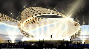 The esc 2021 stage is almost ready (photo credit: Esc 18 Hora Do Lobo Reveals Its Proposed Design For Eurovision Stage Eurovoix