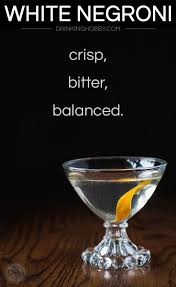 The White Negroni Is A Tasty Light And Mild Version Of The Strong Classic Cocktail It Is Bright Crisp A Negroni Recipe Gin Cocktail Recipes Classic Cocktails