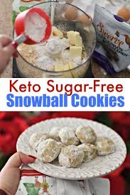 I added the dry ingredients slowly and let the mixer run for quite a while, scraping down the sides of the bowl. Sugar Free Keto Snowball Christmas Cookies Keto Lowcarb Christmascookies Cookies Snowba Keto Christmas Cookies Low Carb Recipes Dessert Sugar Free Cookies