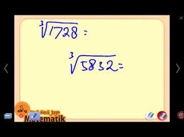 Check spelling or type a new query. Cara Lengkap Menghitung Akar Kubik Serba Bisa Irasional Youtube