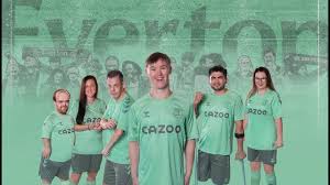 Shop the best home, away and third everton fc kits & shirts. Everton S 2020 21 Third Kit Revealed Eitc S Disability Football Stars Reveal New Hummel Strip Youtube