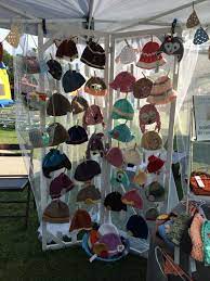 Crochet Hat Display Fall Craft Fairs Craft Show Booths Craft Fair Displays