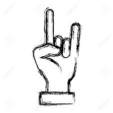 Rock and roll hand symbol. Rock And Roll Hand Symbol Icon Royalty Free Cliparts Vectors And Stock Illustration Image 90306509