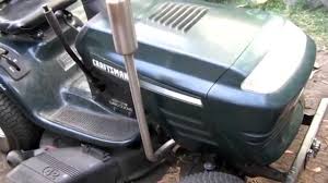 Turn the muffler over, and spray the carburetor cleaner in the exterior holes of the muffler. Fabricating Custom Exhaust For The Craftsman Lt Youtube