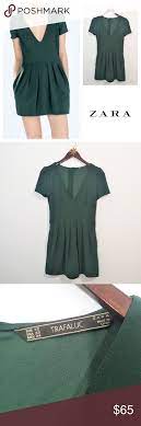 Zara Trafaluc Green Playsuit Dress Romper Size Xs Playsuit Dress Clothes Design Dresses