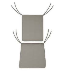 The sample shown fits a 19 front width x 20 depth chair… Sunbrella Classic Rocking Chair Cushions With Ties Seat 21 Front 17 Back X 19 X 2 Back 16 X 20 X 2 Dove Plowhearth