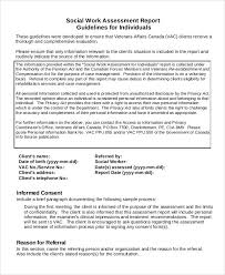 Psychosocial Assessment Assessment Social Work Sample Resume