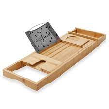 1.5'' h x 8.8'' w x 29.3'' d mount type: Phone Book Wine Glass Expandable Spa Tray Fits Most Tubs Bamboo Adjustable Bath Organizer For Tablet Casafield Bathtub Caddy Candles And Soap Storage Organization Home Kitchen Ekoios Vn