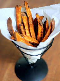 Step one, scrub sweet potatoes clean and cut into fries. Baked Sweet Potato Fries With Homemade Honey Mustard Dipping Sauce Ambitious Kitchen