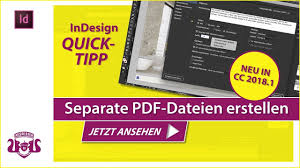 Separate Pdf Dateien Erstellen In Indesign Quick Tipp Tipps Pdf Datei Videos