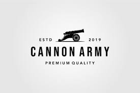 Download Vintage Cannon Icon Logo Vector Isolated Graphic By Lawoel Creative Fabrica PSD Mockup Templates