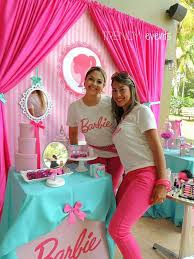 See more ideas about barbie theme, balloon decorations, party decorations. Khloes B Day Barbie Birthday Party Barbie Party Decorations Barbie Theme Party