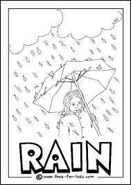 A is for april coloring page. Printable Weather Colouring Pages Www Free For Kids Com