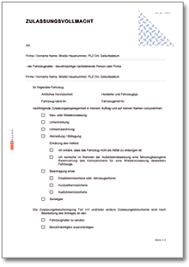 Sie können auch unsere allgemeine vollmacht vorlage nutzen oder aber bei unserem partner formblitz kaufen. Zulassungsvollmacht De Vorlage Download