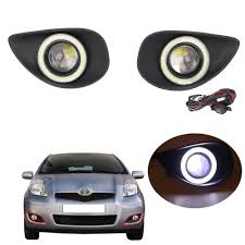 Led kennzeichenbeleuchtung modul für toyota yaris ii xp9 / xp9f 1.4 d gesucht. 1set Car Lateral Led Cob Angel Eyes Projector Lens Foglights Fog Lamps For Toyota Yaris 2007 2008 2009 Pdk620 Car Lights Projector Lens Yaris