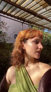 Ginger Long Mullet Woman