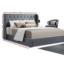 Shop for upholstered platform bed queen online at target. Artiss Queen Size Gas Lift Bed Frame Base With Storage Mattress Grey F